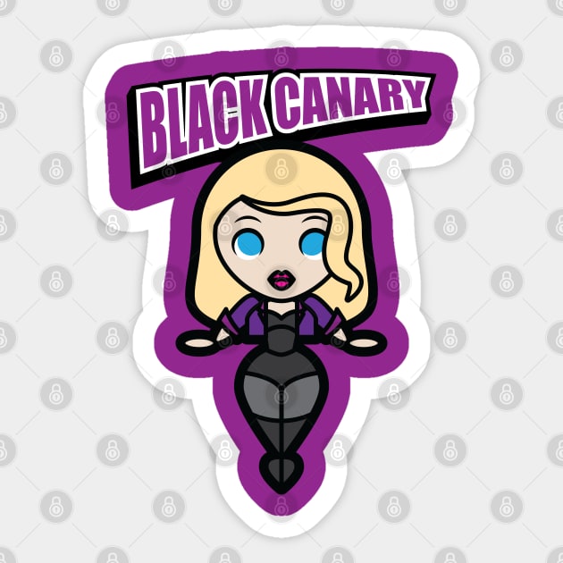 Tooniefied Black Canary Sticker by Tooniefied